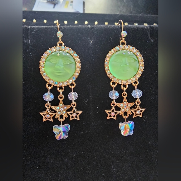 Kirks Folly Moon Earrings - Picture 2 of 5
